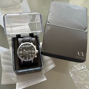 NWT Armani Exchange Men’s Watch Leather Strap